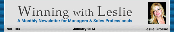 Winning with Leslie Groene January 2014